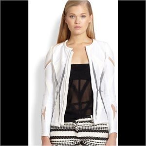 Auth IRO Allegra sheer insert knit jacket